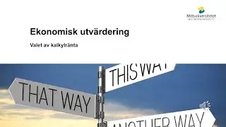 Valet av kalkylränta