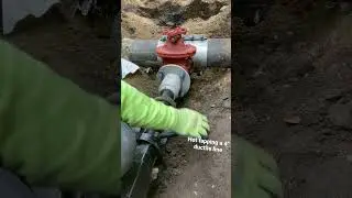 4&rdquo; Hot tap on a live ductile water line