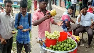 Special Amra vorta recipe Yummy Street fruits Masala Ambarella Bengali food Dhaka