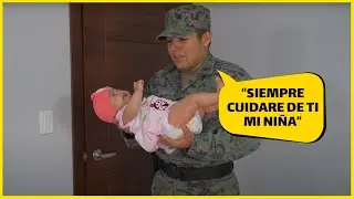 Militar se convierte en padre y madre por el bienestar de su hija reci&eacute;n nacida