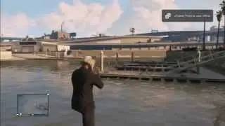 GTA 5 Walking On Water Glitch/ GTA V Walking On Air!!