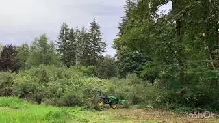 Tractor Time-lapse Clearing Brush