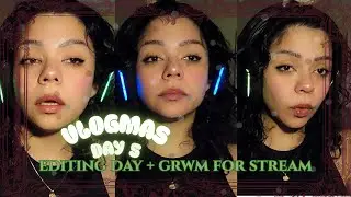 12 Days of Vlogmas : simple stream makeup  | Nez