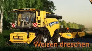 LS19 | Timelapse | Norddeich #12 | Weizen dreschen mit einem New Holland CR10.90!