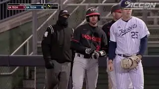 Virginia Tech vs Georgia Tech ACC Baseball Highlights (2020)