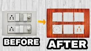 How to apply Wallpaper Sticker on Electric board || Inventor sudhir