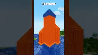 MINECRAFT : TOWER AT DIFFERENT TIMES - 1% 😍 #minecraft #shorts