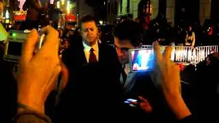Robert Pattinson leaving Letterman