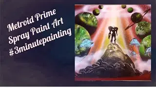 Super Metroid Spray Paint Art by Nathan Salmon