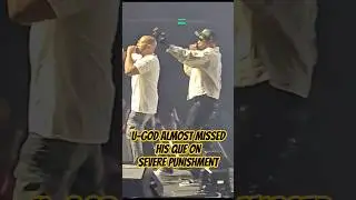 U-GOD Almost Missed His Que On SEVERE PUNISHMENT #wutang #ugod #rza #hiphop