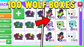 We OPENED 100 *NEW* WOLF BOXES in Adopt Me!