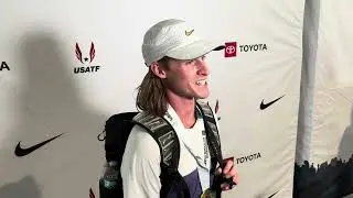 Cole Hocker Reacts To 5000m Win At USATF Outdoor Championships
