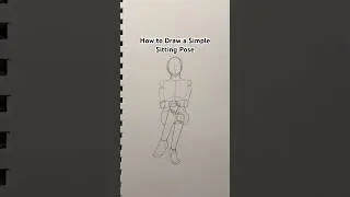 How to Draw a Simple Sitting Pose #drawing #sketch #art #pose #tutorial #fyp
