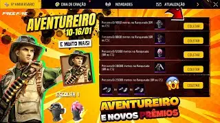 FINALMENTE! PEGUE O AVENTUREIRO, SURTO ROSA GR&Aacute;TIS? JUJUTSU KAISEN E EVENTO SUPERMERCADO - FREE FIRE