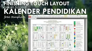 SENTUHAN LAYOUT KALENDER PENDIDIKAN [KALDIK] | Bukan Tutorial