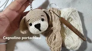 Cagnolino all'uncinetto, orecchie corrette nel primo commento, amigurumi, cagnolino uncinetto