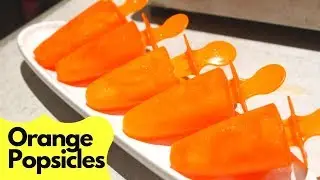 Orange Ice Cream With 3 Ingredients - Homemade Orange Ice Cream Recipe - Orange Popsicles |