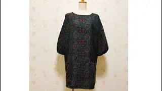 家にあるウールで作る 簡単あったか割烹着Warm Wool Kappogi Made from What I Had at Home