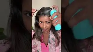 Instantly Cover Gray hair✌🏽 #grayhair #shorts #browngirl #makeuptips #hair