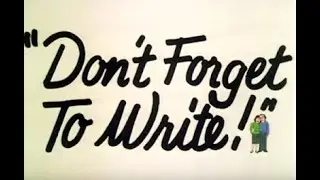 Don't Forget To Write! Series 1 Episode 5 - George Cole, Francis Matthews - Part 2 of 2, BBC2, 1977