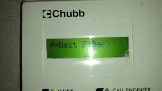 Chubb Windsor alarm panel,