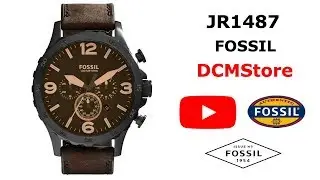 JR1487 Fossil Nate Chronograph Brown Dial