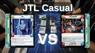 Poe Data Vault vs Rey Data Vault | JTL Casual | Star Wars Unlimited Gameplay