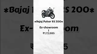 Bajaj Pulsar RS 200 on Road Price