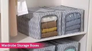 Wardrobe Organiser Cloth Storage Boxes