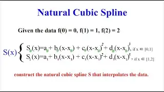 How to Construct a Natural Cubic Spline | Step-by-Step with Example