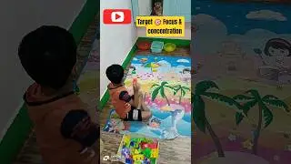 🌈 फोकस और कंसंट्रेशन || Color Target Challenge! 🎯 Improving Focus & Concentration with Throwing Fun