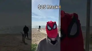 Spider man mask review 😂 #anime #shortsviral #shorts #marvel #spiderman #shortvideo #trending