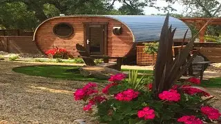 Incredibly Cozy Fat Barrel Studio - Air-Stream meets Wine Barrel | Tiny House Concepts