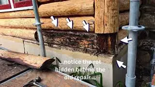 Edmonton Log Home 1st Corner, 2nd video