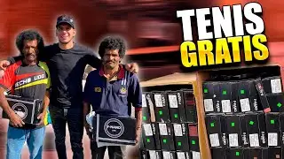 SALÍ A LA CALLE A REGALAR TENIS || JUANITO MARTINEZ