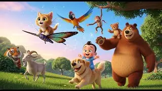 Kids Poem: Cute Overload Rescue Adventure! 🐻🐒🦜 Baby Animals Saved in Stormy Forest | Heartwarming