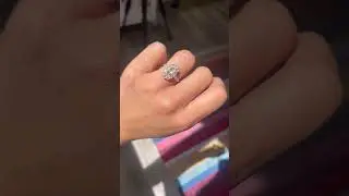 Antique Rose Cut Diamond Cluster Ring, GIA