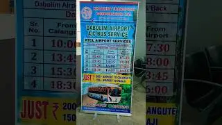 Goa pt.3 Goa airport AC e-bus service #goa #electricbus #airport #cheapest @traveloodiesworld