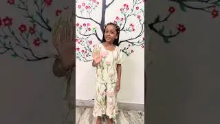 8yr old girl turning waste into fashion♻️[mini designer girl|kids fashion shorts|zero waste fashion|