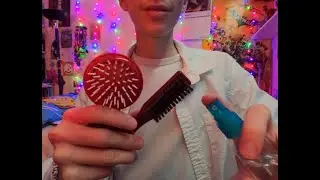 ASMR: Fast 2 Minute Face Cleaning & Brushing!!!!!
