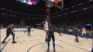 NBA Highlights Spurs vs Pistons MJ Rice dunks, NBA2k24 my career. 🏀