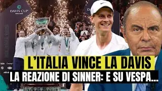 Italy wins the Davis Cup, Sinner reacts like this: and Vespa is caught on social media.