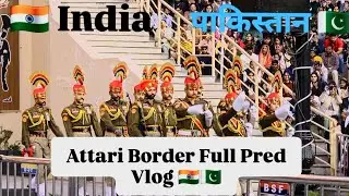 Beating retreat ceremony at the Attari border