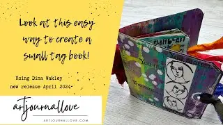 Look at this easy way to create a small tag book- so quick!!