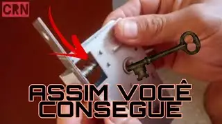 INSTALA&Ccedil;AO DE FECHADURA. ASSIM FICA F&Aacute;CIL!(Transferindo as marca&ccedil;oes parao batente)