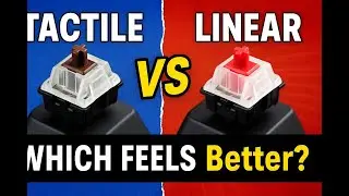 Tactile vs Linear switches in mechanical keyboard. Sound comparison | FULL VIDEO