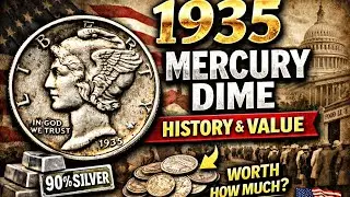 1935 One Dime Coin History 🇺🇸 | Mercury Dime Silver Coin Explained | United States of America