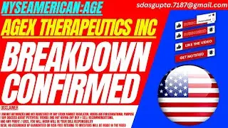 BREAKDOWN CONFIRMED : AGE STOCK ANALYSIS | AGEX THERAPEUTICS STOCK