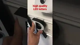 Highest quality in LED letters for tradeshows and stores