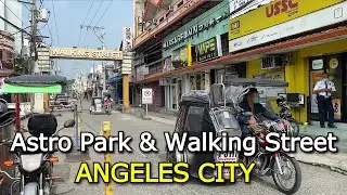 Angeles City Walking Tour | Morning Walk at BALIBAGO Astro Park and FIELDS AVE Walking Street